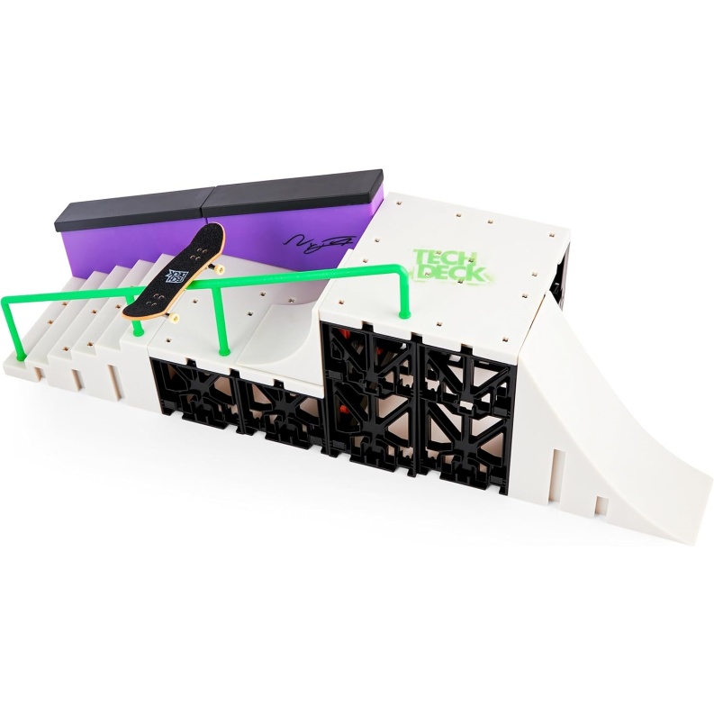 Tech Deck, Nyjah Skatepark X-Connect Park Creator, Massive Customizable Skatepark Ramp Set With Exclusive Fingerboard, Kids Toy For Ages 6 And Up - Image 9