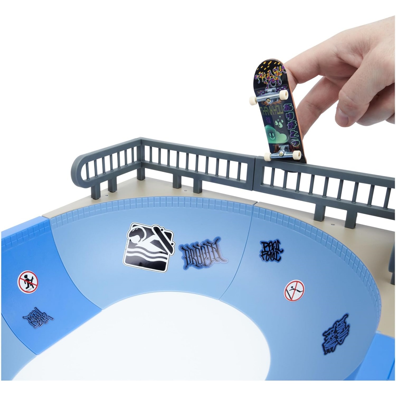 Tech Deck, Daewon Mega Bowl, X-Connect Park Creator, Customizable And Buildable Ramp Set With Exclusive Fingerboard, Kids Toy For Ages 6 And Up - Image 8