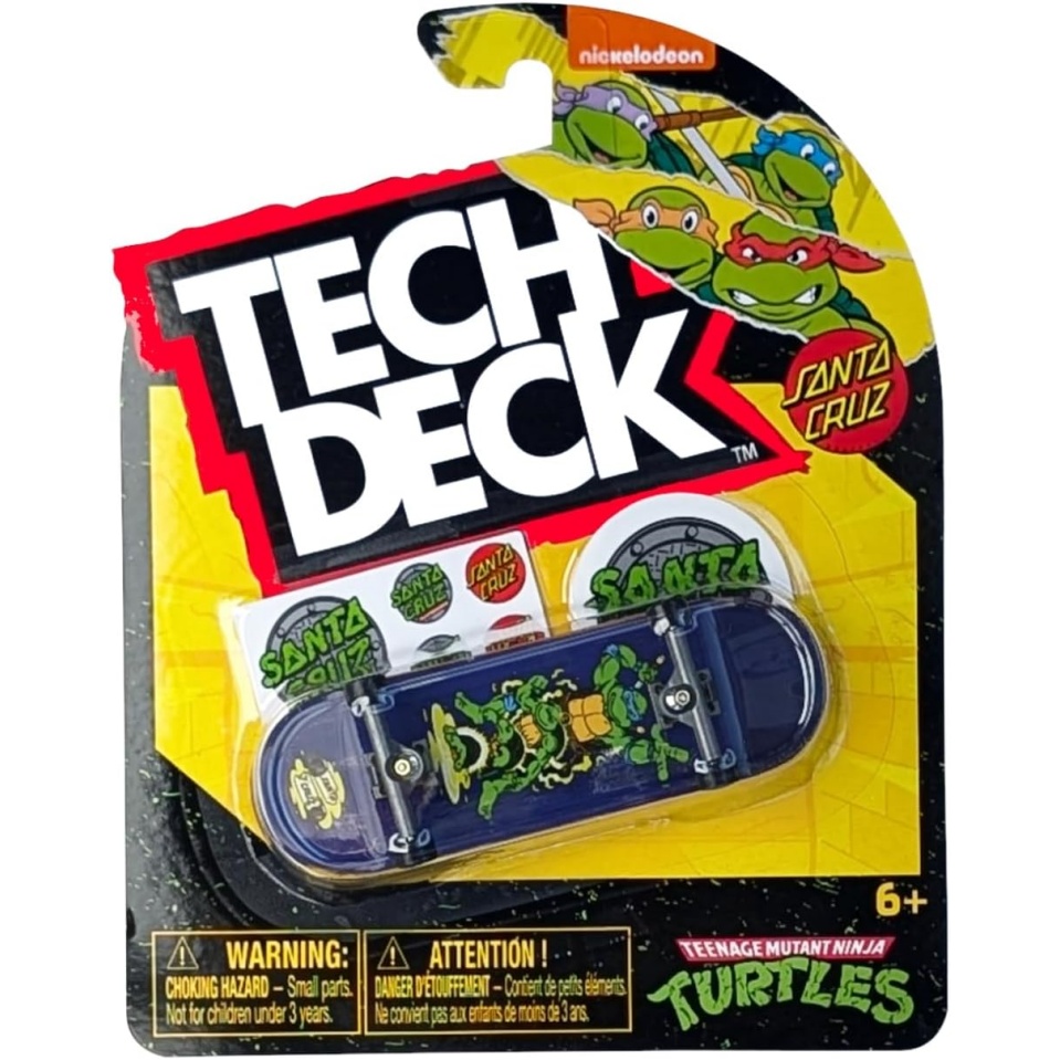 Tech Deck Vol.18 Series 4.0 Inches (101 Mm) Tech Deck Fingerboard Finger Frame (Santa Cruz) Ninja Turtles 1)