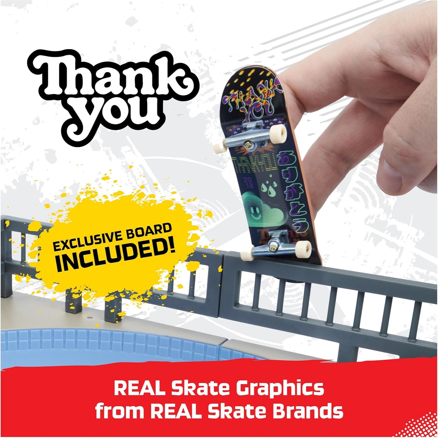 Tech Deck, Daewon Mega Bowl, X-Connect Park Creator, Customizable And Buildable Ramp Set With Exclusive Fingerboard, Kids Toy For Ages 6 And Up - Image 2