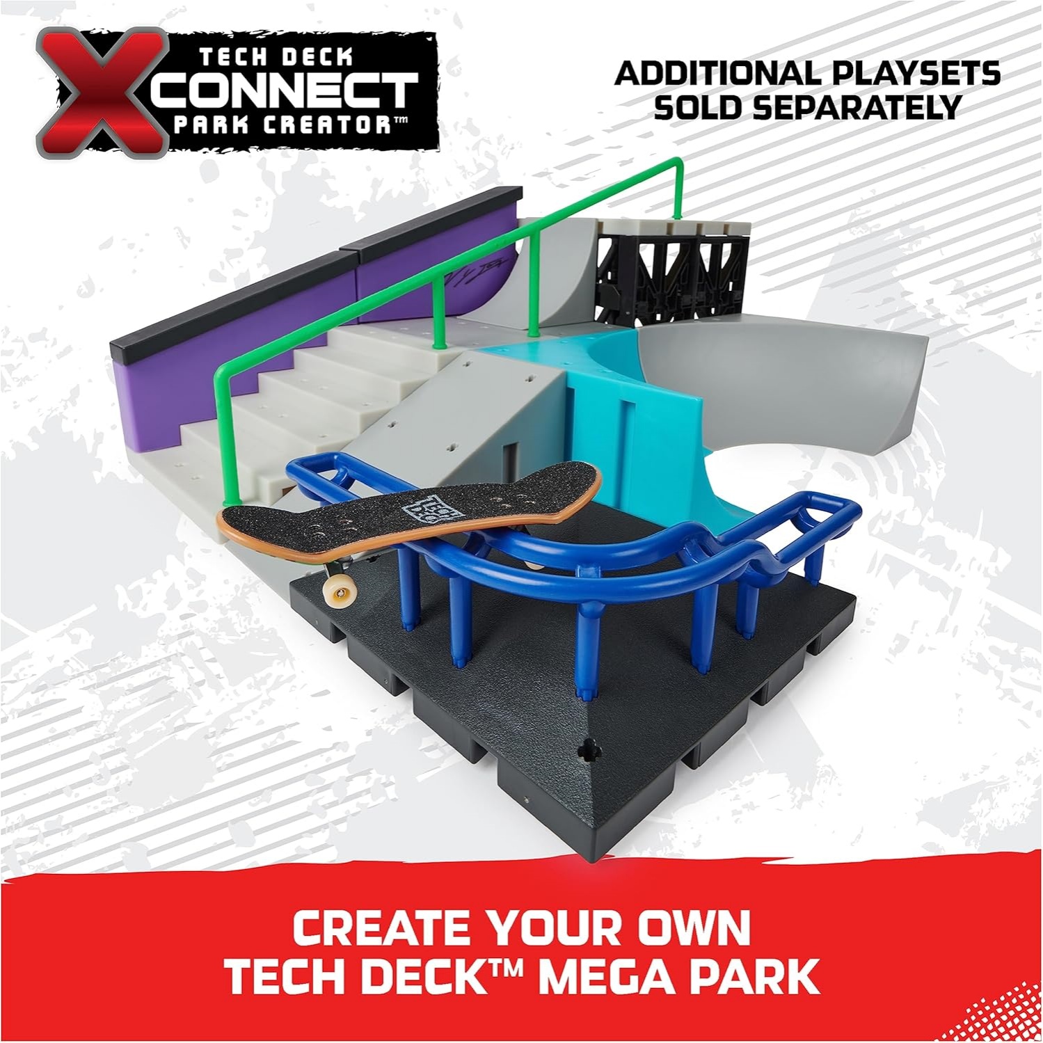 Tech Deck, Nyjah Skatepark X-Connect Park Creator, Massive Customizable Skatepark Ramp Set With Exclusive Fingerboard, Kids Toy For Ages 6 And Up - Image 5