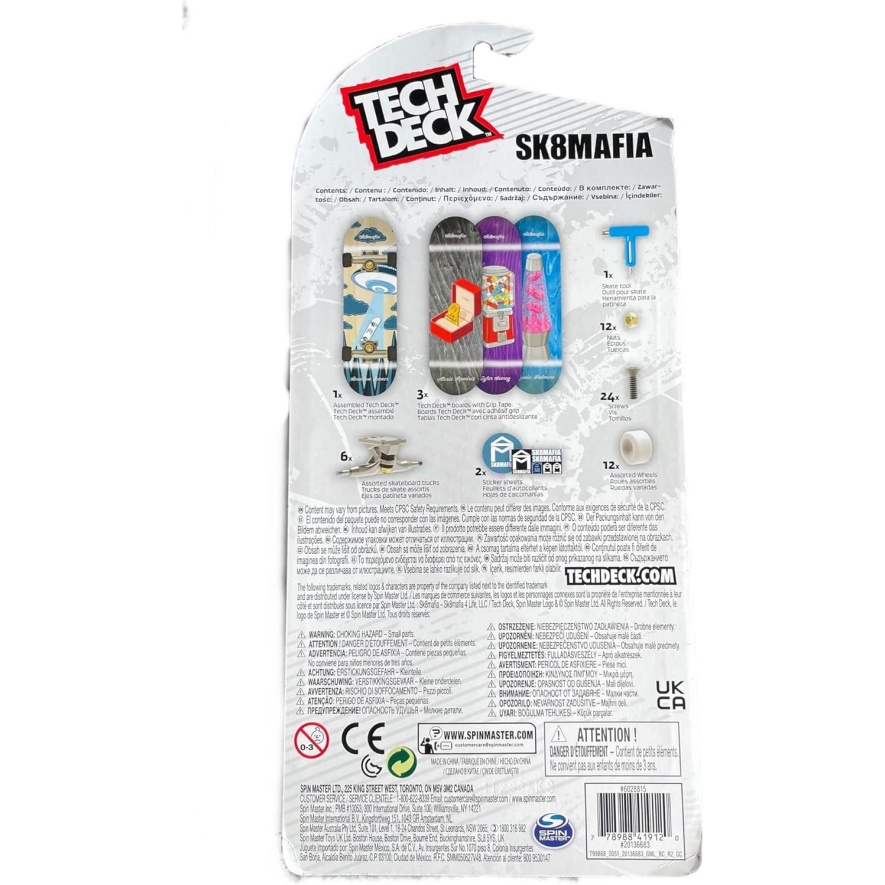 Tech Deck Deluxe Sk8Shop 4 Pack Mini Skateboard Fingerboard Multi (Sk8Mafia) - Image 2