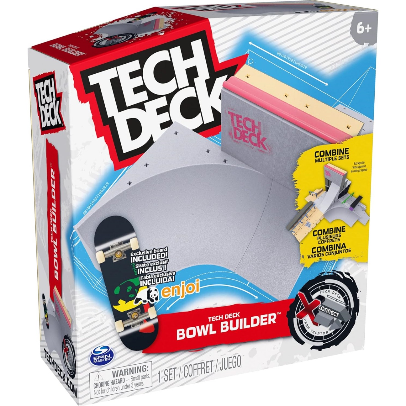 Tech Deck, Bowl Builder X-Connect Park Creator, Customizable And Buildable Ramp Set With Exclusive Fingerboard, Kids Toy For Ages 6 And Up - Image 8