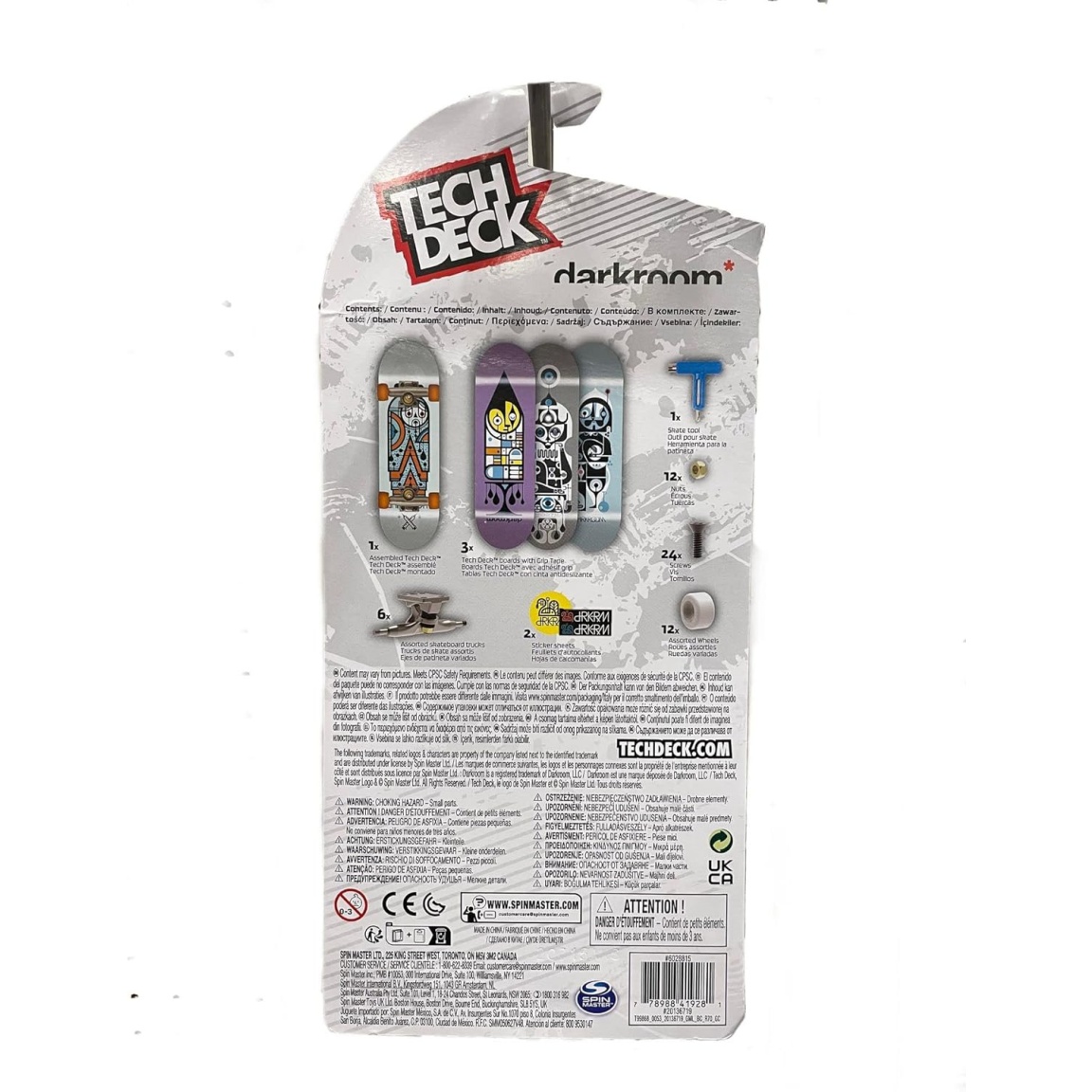 Tech Deck Sk8Shop Bonus Pack Mini Finger Skateboard Multi Pack 2022 Series (Darkroom (4 Pack)) - Image 2