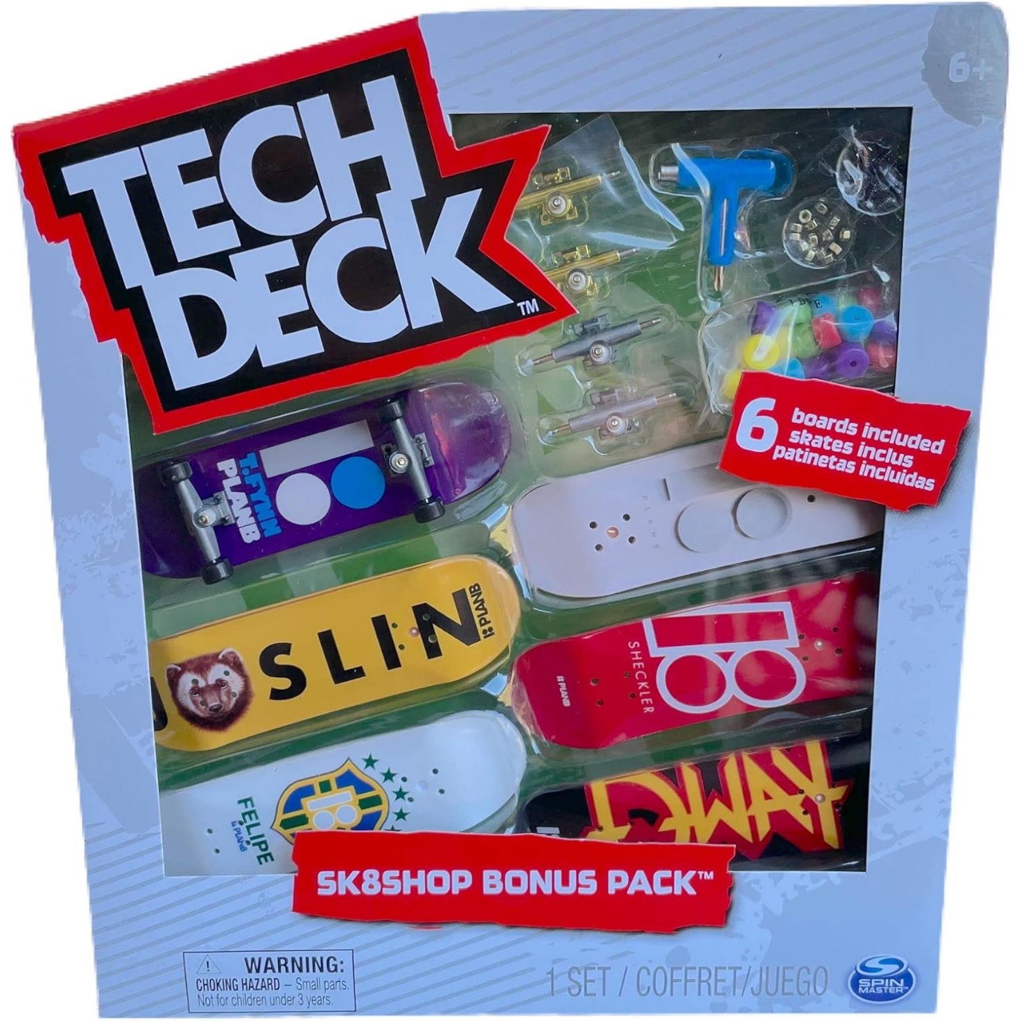 Tech Deck Sk8Shop Bonus Pack Mini Finger Skateboard Multi (Plan B (Sk8Shop Bonus Pack))